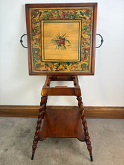 Multi-color Tray Table from Argentina, Wood and Metal, Sku 033003