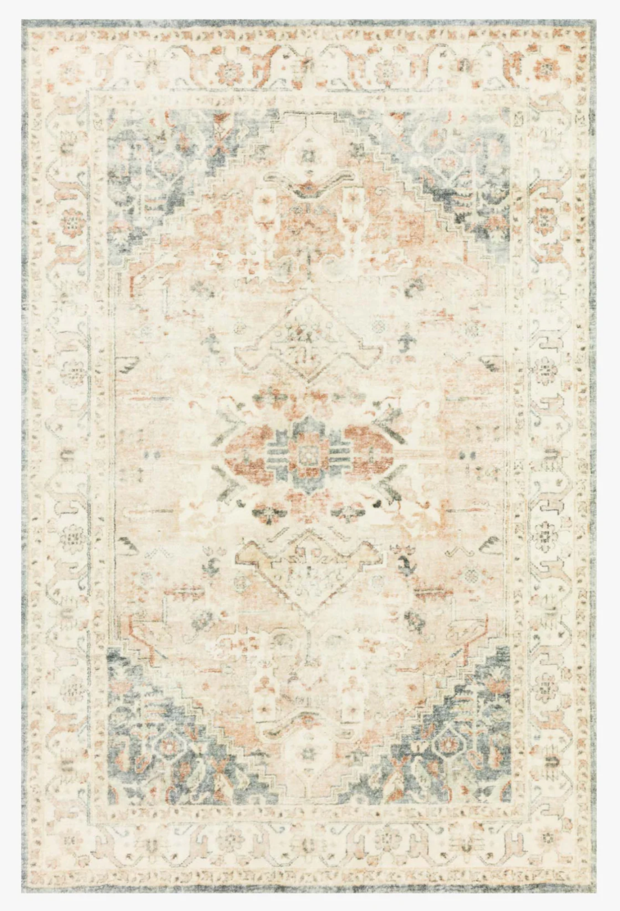 Rug displayed on a website with a browser tab showing 'loloirugs.com'.