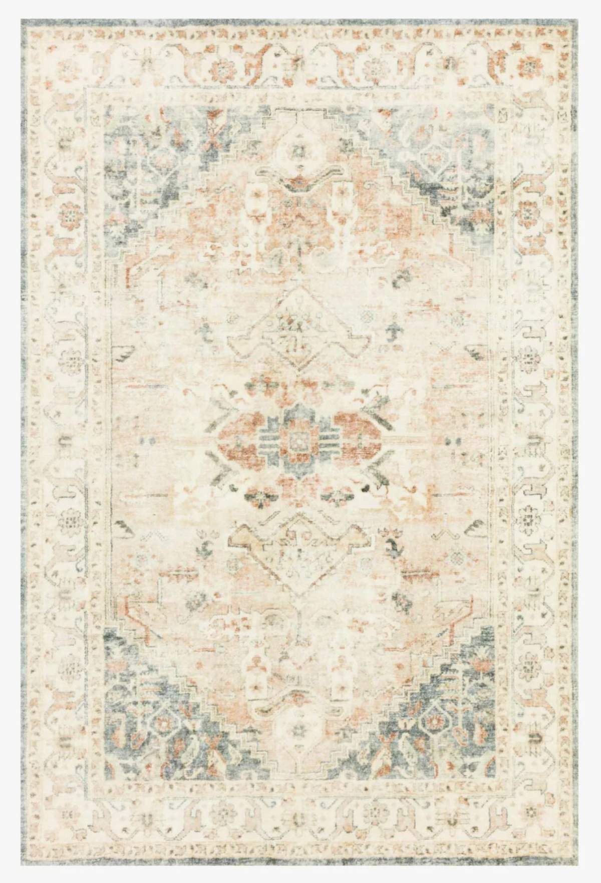 Rug displayed on a website with a browser tab showing 'loloirugs.com'.