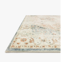 Loloi Rosette Rug, Synthetic Fiber Content, Clay and Ivory Color Story, Sku: 033130