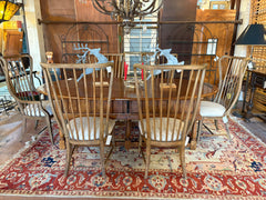 100% Wool Area Rug, Traditional Turkish Design in Rust, Rose, Navy on Beige Ground Sku: 033211