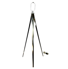 Tri-pod Floor Lamp, Brushed Nickel