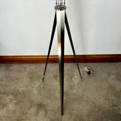 Tri-pod Floor Lamp, Brushed Nickel