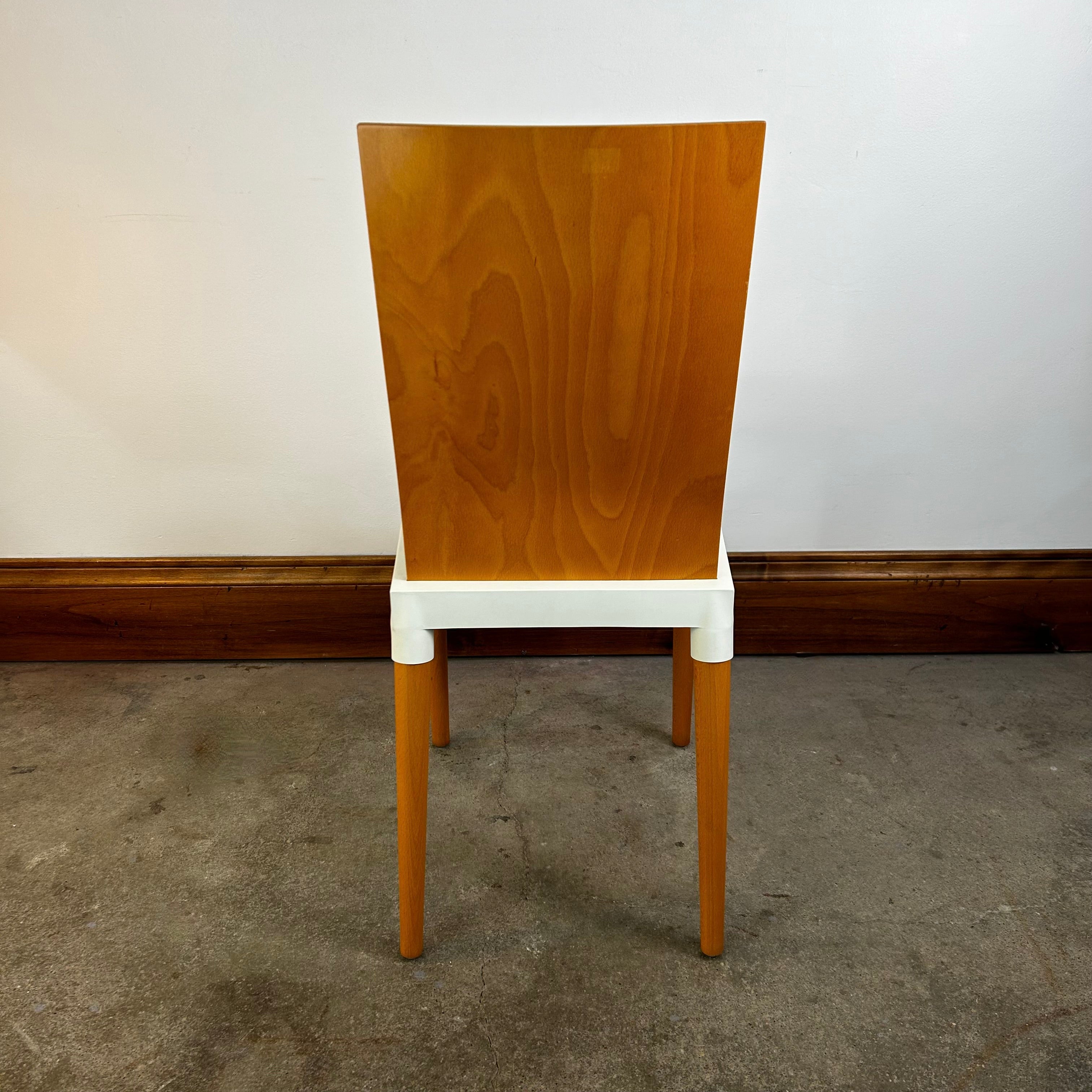 Kartell, "Miss Trip" by Starcek Chair, Wood, Composite, Italian, Pair