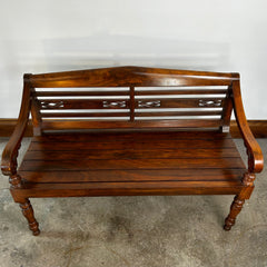 Bench, Walnut, Traditional, Solid Wood