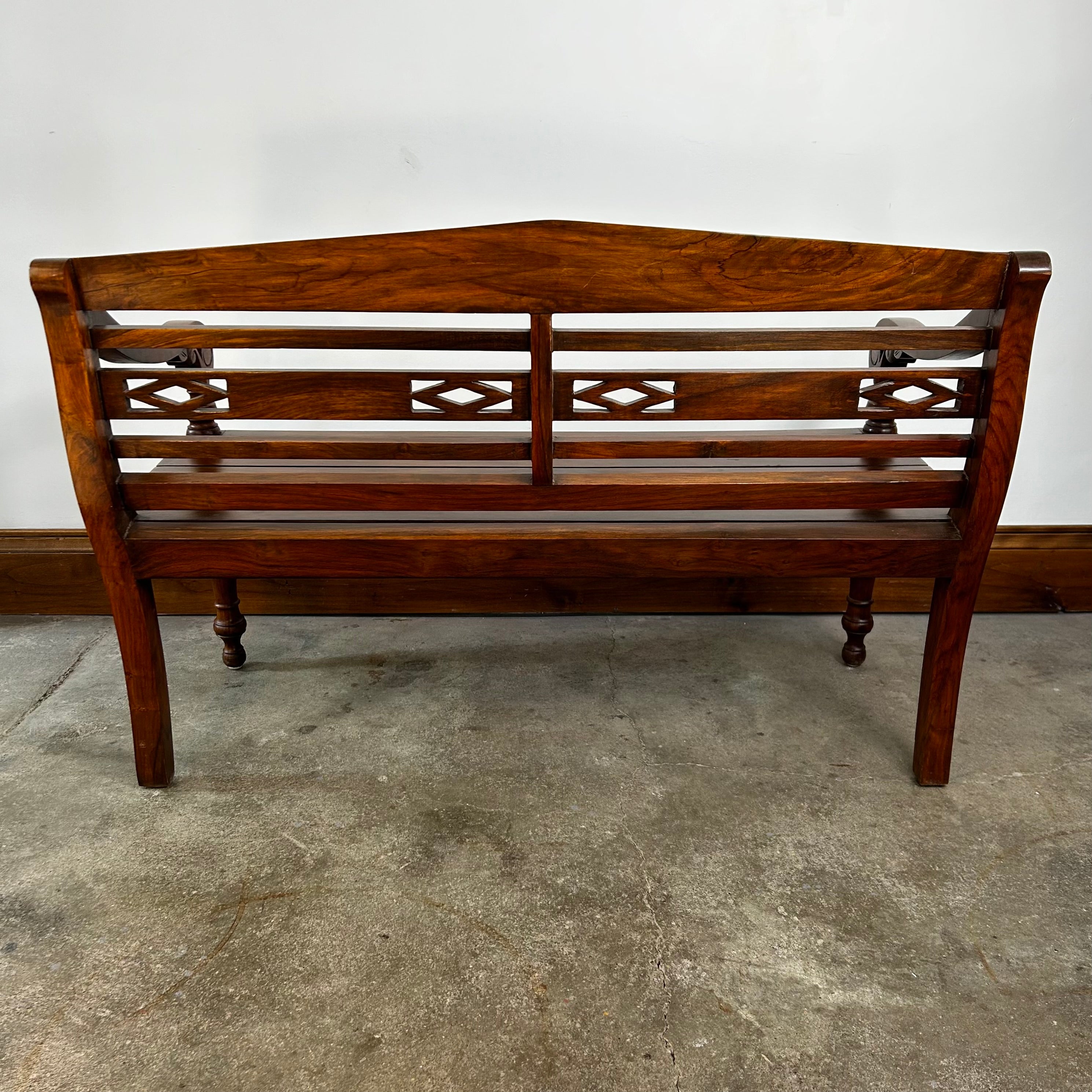 Bench, Walnut, Traditional, Solid Wood