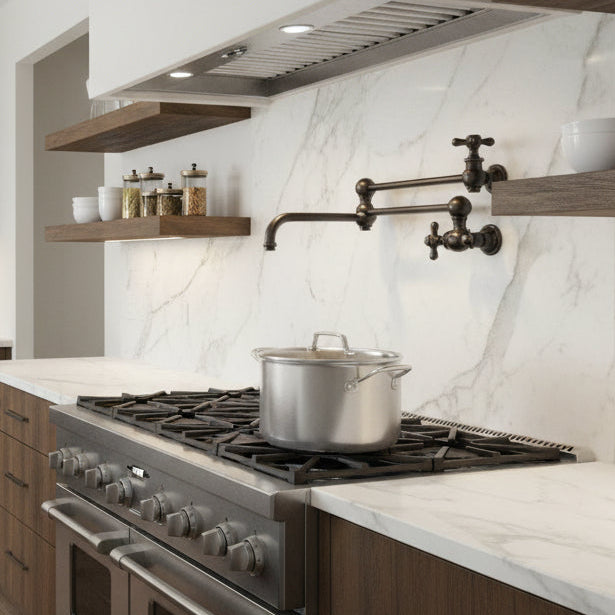 Concinnity Pot Faucet, Bronze, Double Hinge, Sku: 033339