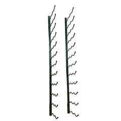 Wine Rack Brackets, Pair, Wall Mount, Steel, Dark Green Finish, sku: 033501