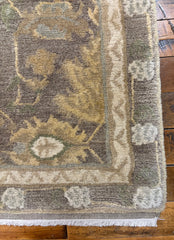 Tufenkian Tibetan Runner Rug, 100% Wool, Sage Green, Cream, Beige, Taupe, Sku: 033502