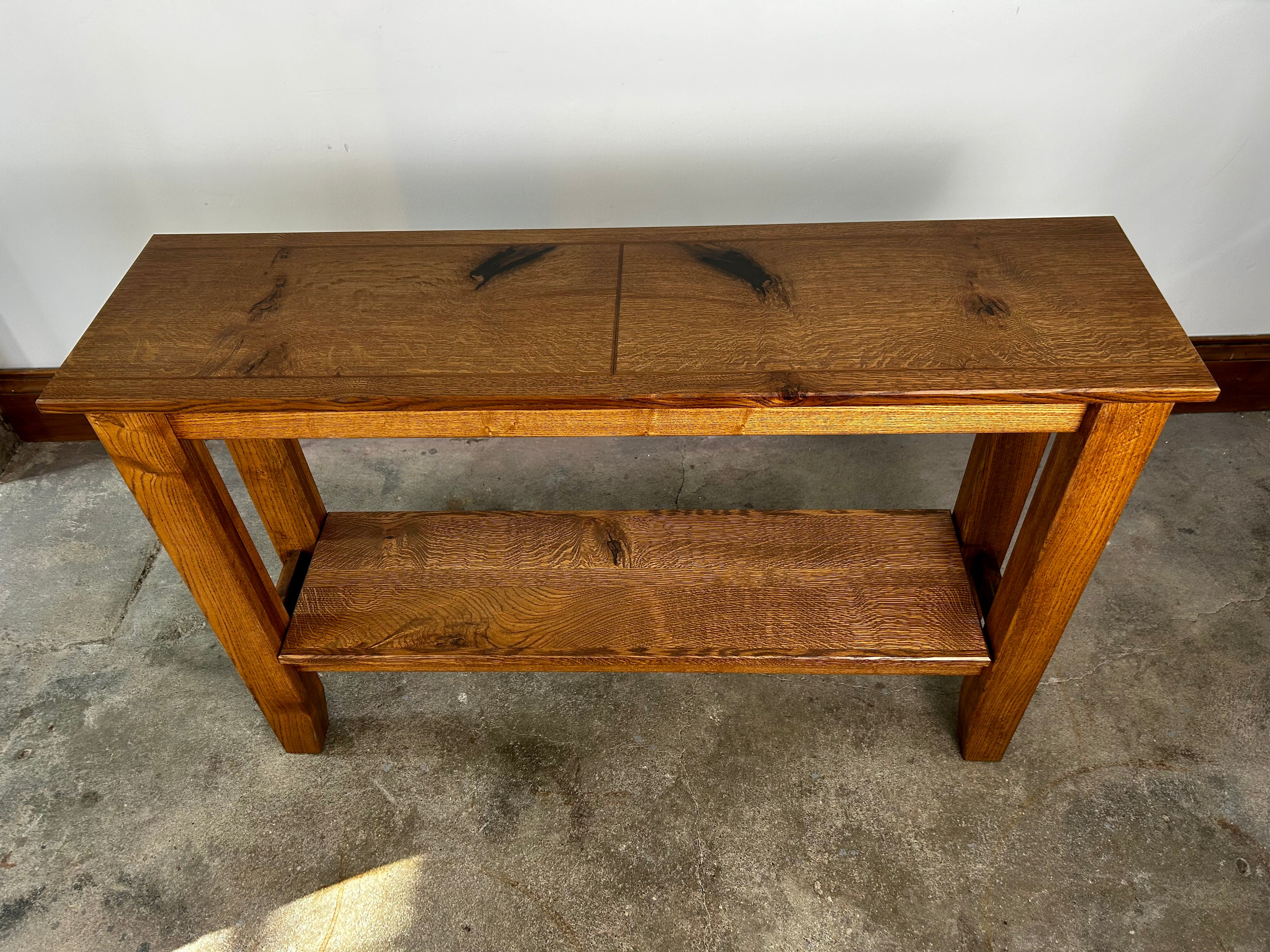 Table, Entry Table, Oak Wood, Hand Crafted