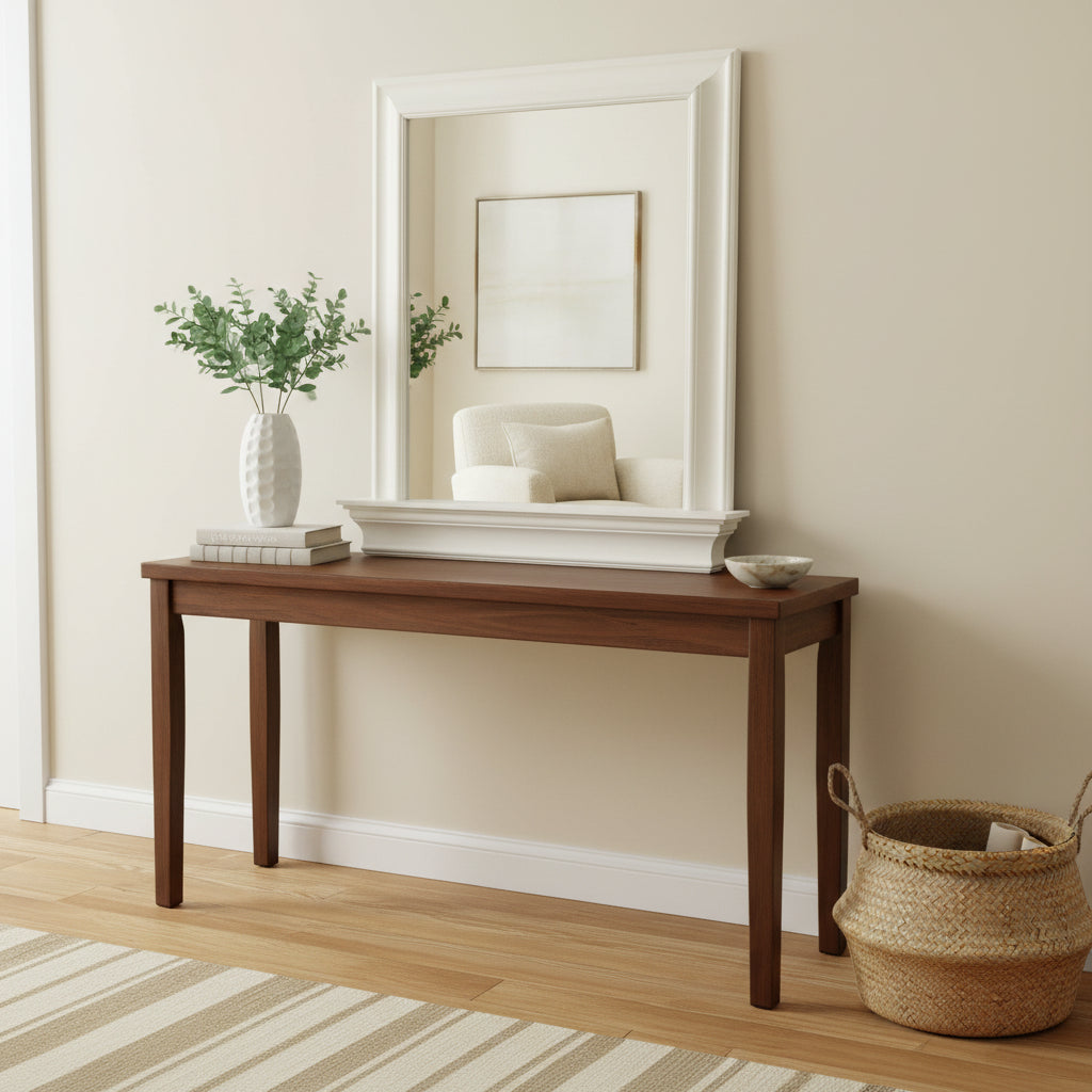 Pottery Barn Wall Mirror, Beveled Edge, White Frame, Sku: 033582