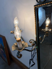 Wall Mirror with Ornate Frame, Side Lights, Sku: 033577