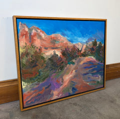 Elma Ells Dreesen Original Art, "Back Road Near Sedona, Arizona", Framed, Sku: 033578