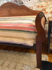 Vintage Daybed, Camel Back Natural Wood with Mattress, Sku: 033639