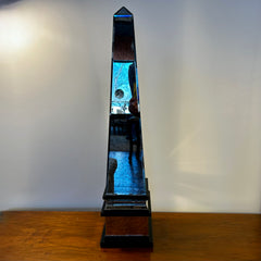Howard Elliot Collection Obelisk, Large Mirrored Beveled Smoked Glass