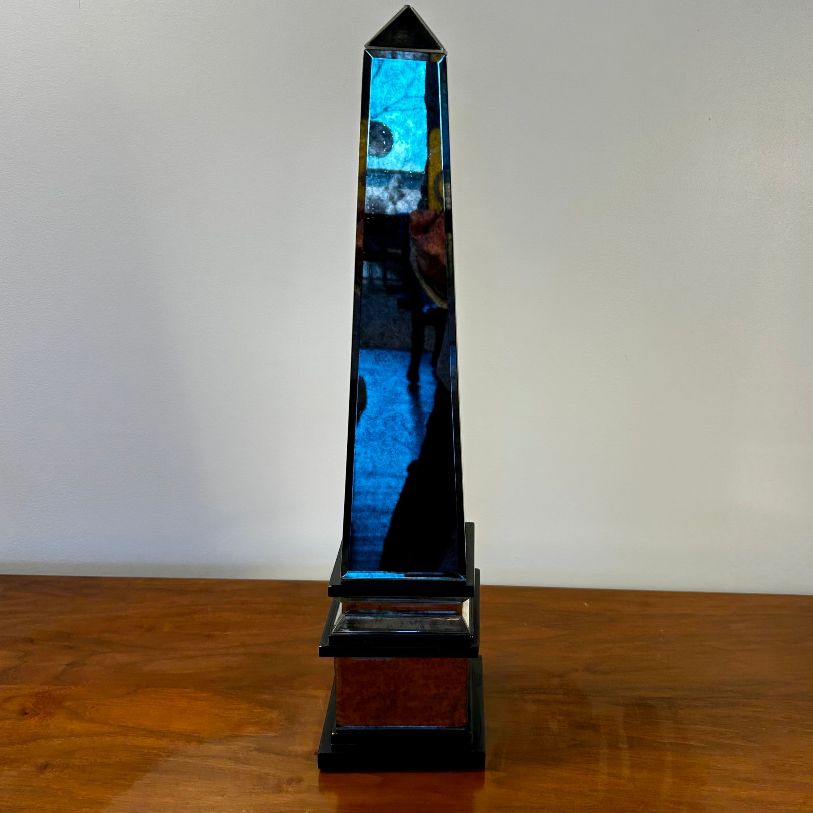 Howard Miller Collection Obelisk, Smoked Mirror Beveled Glass, Small Size
