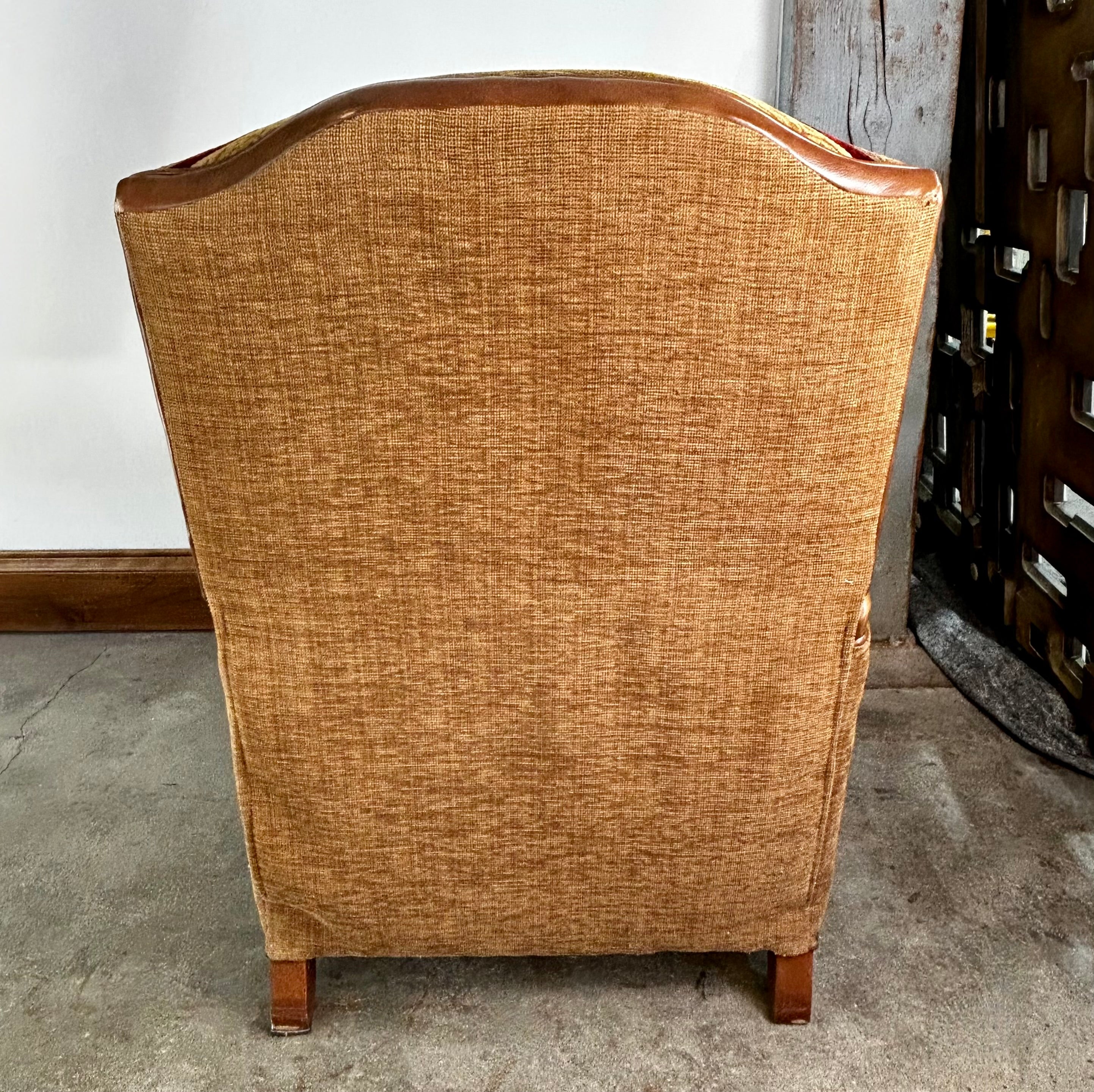 Bradington Young Recliner Arm Chair, Leather and Fabric Upholstery
