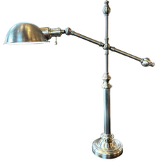 Visual Comfort, BZ Table Office Lamp, Brushed Nickel, Adjustable Arm, Height