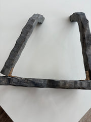 Eye Glass Sculpture, Wood, Gray, Oversized, sku: 032766