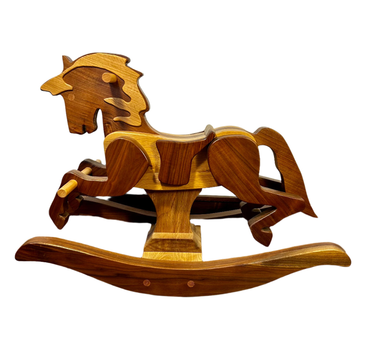 New! Child's Rocking Horse, Solid Wood, Handcrafted by Don Archer