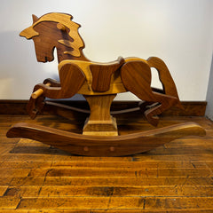 New! Child's Rocking Horse, Solid Wood, Handcrafted by Don Archer