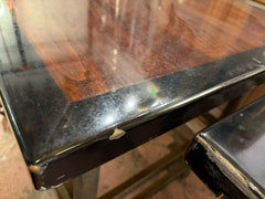 Industrial Table, Solid Wood Top, Iron Frame, Rectangle, Sku: 033725