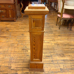 Newel Post, Antique Pine, Plant Stand, sku: 033726