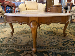Weiman Vintage Coffee Table White Stone Top, Round, Sku: 033674