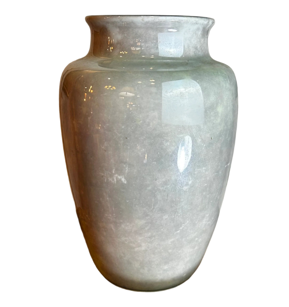 A. S. & Comp. Vase, Mother of Pearl Finish, Large, Maker Stamp