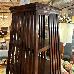 Book Shelf or Display Shelf, Pyramid, Tall, Swivel, Five Shelves