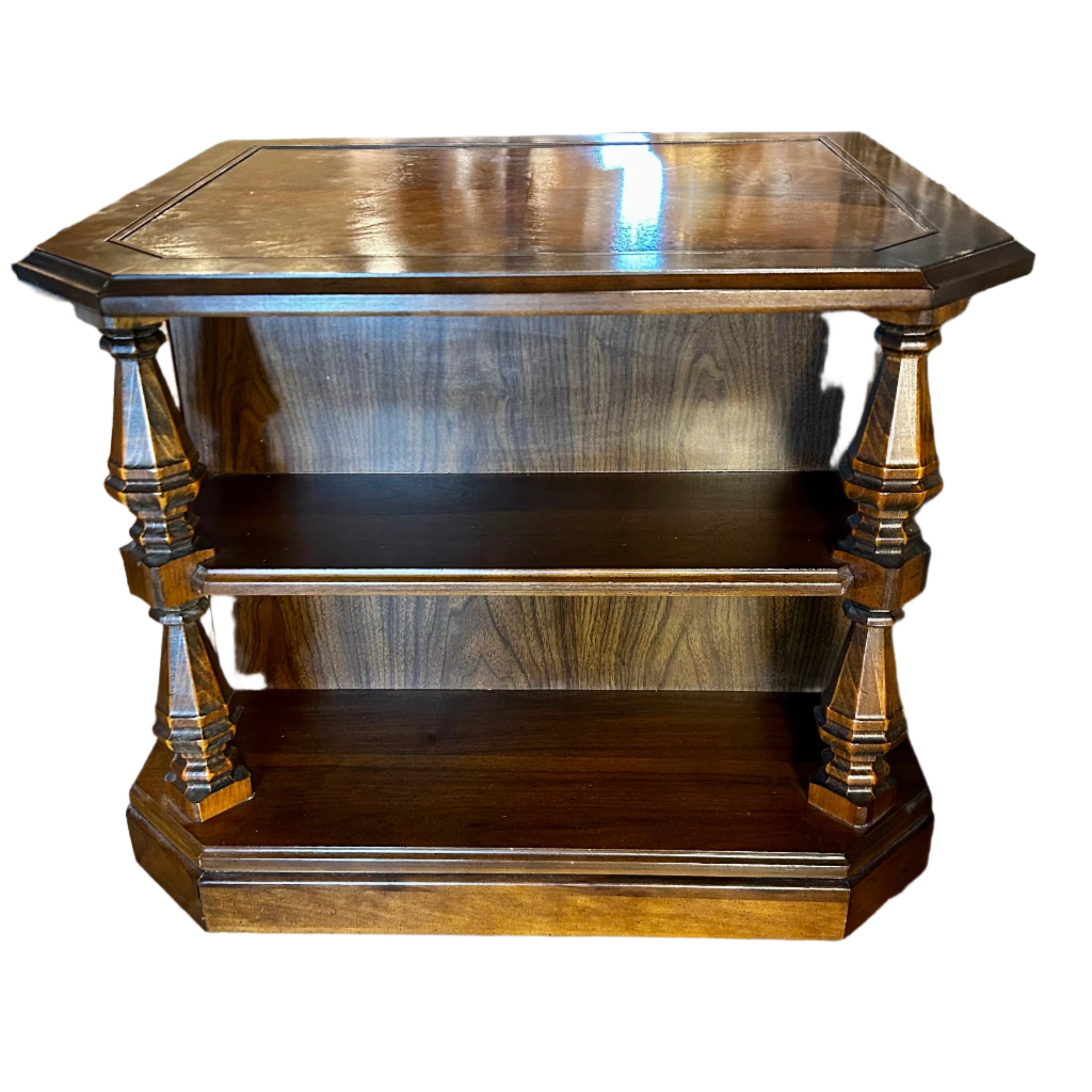 Mersman Night Stand, Side Cabinet, Vintage, Two Open Shelves