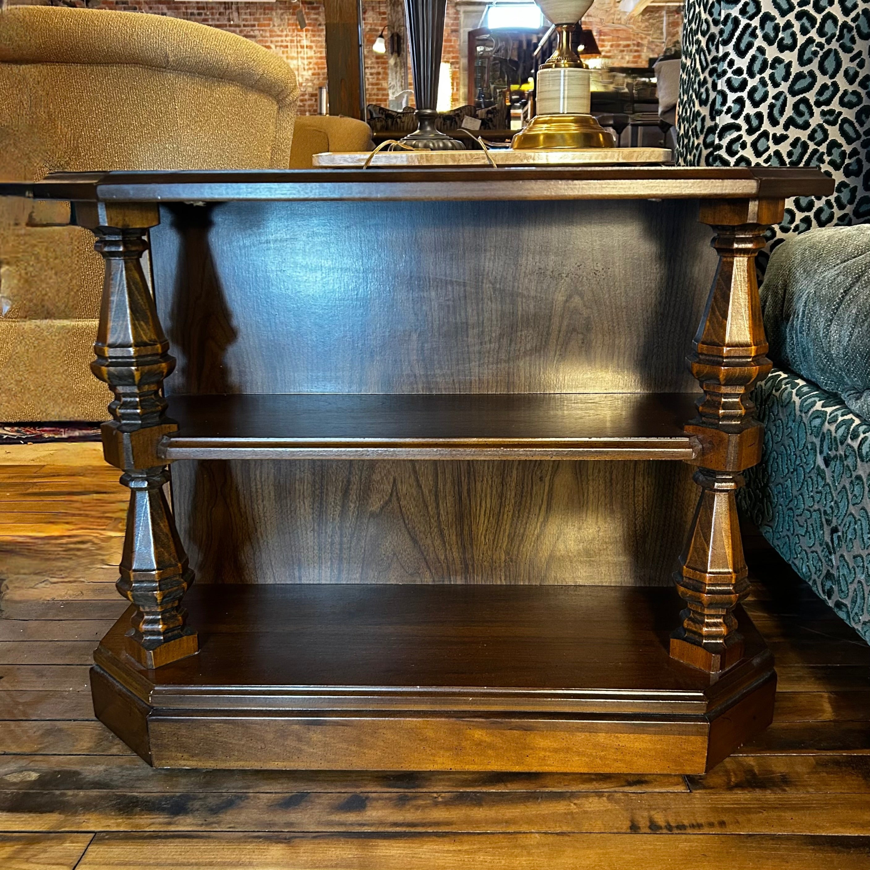 Mersman Night Stand, Side Cabinet, Vintage, Two Open Shelves