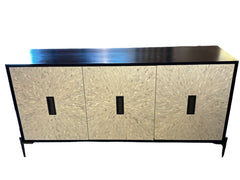 Universal Furniture Credenza Console with Mother of Pearl Cabinet Faces.