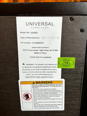Universal Furniture Credenza Console with Mother of Pearl Cabinet Faces.