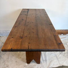 Primitive Entry Table, Solid Wood, Pedestal Stand, Sku: 033825