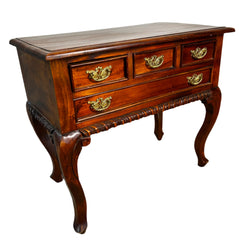 Side Cabinet, Four Drawers, Brass Pulls, Traditional