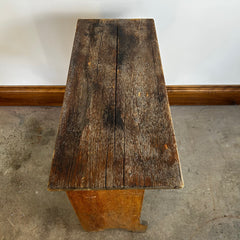 Wood Side Table, Primitive, Rustic