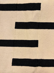 Nordic Knots 100% Wool Flat Weave Rug Broken Line Design. Ivory, Black, sku:  033935