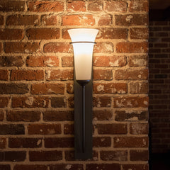 Hubbardton Forge Wall Light, Pewter, Frosted Glass Shade, sku: 033967