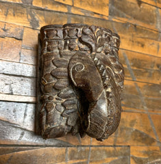 Carved Wood Architectural Piece, Elephant