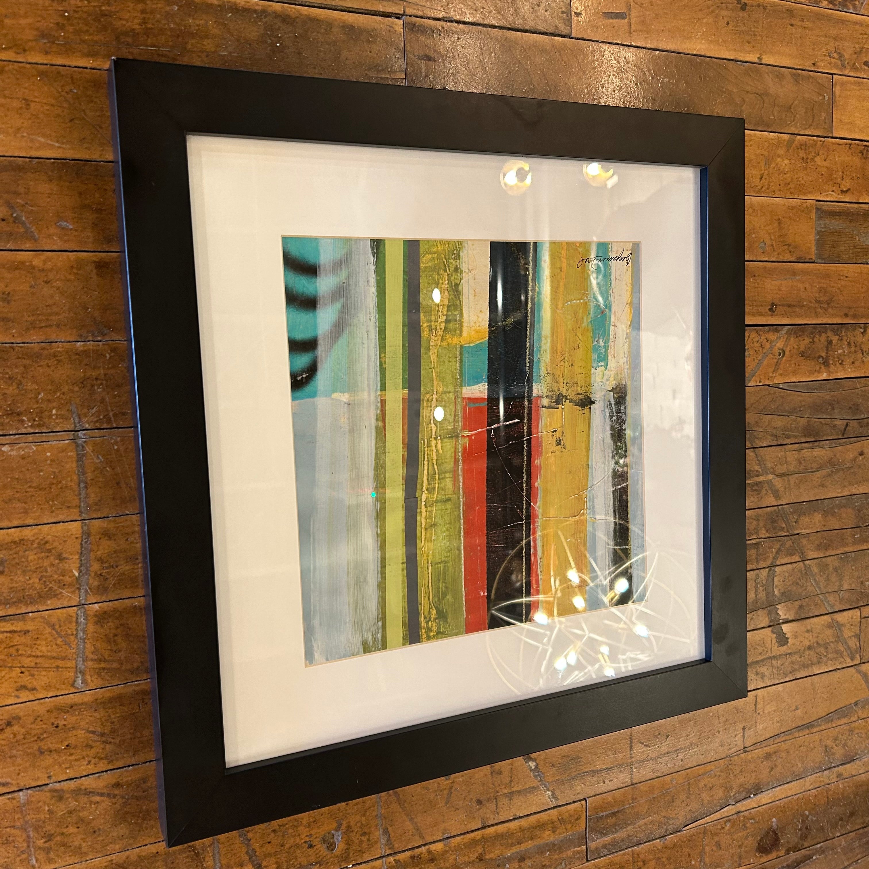 Benjamin Deal, Framed Wall Art, "Broadcast IV" Abstract, Signed