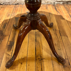 Pie Crust Pedestal Quad-base Table, Mahogany