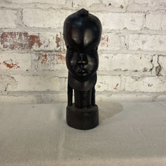 Hand carved Head Besmo Kenya Tribe Vintage 60's & Ebony