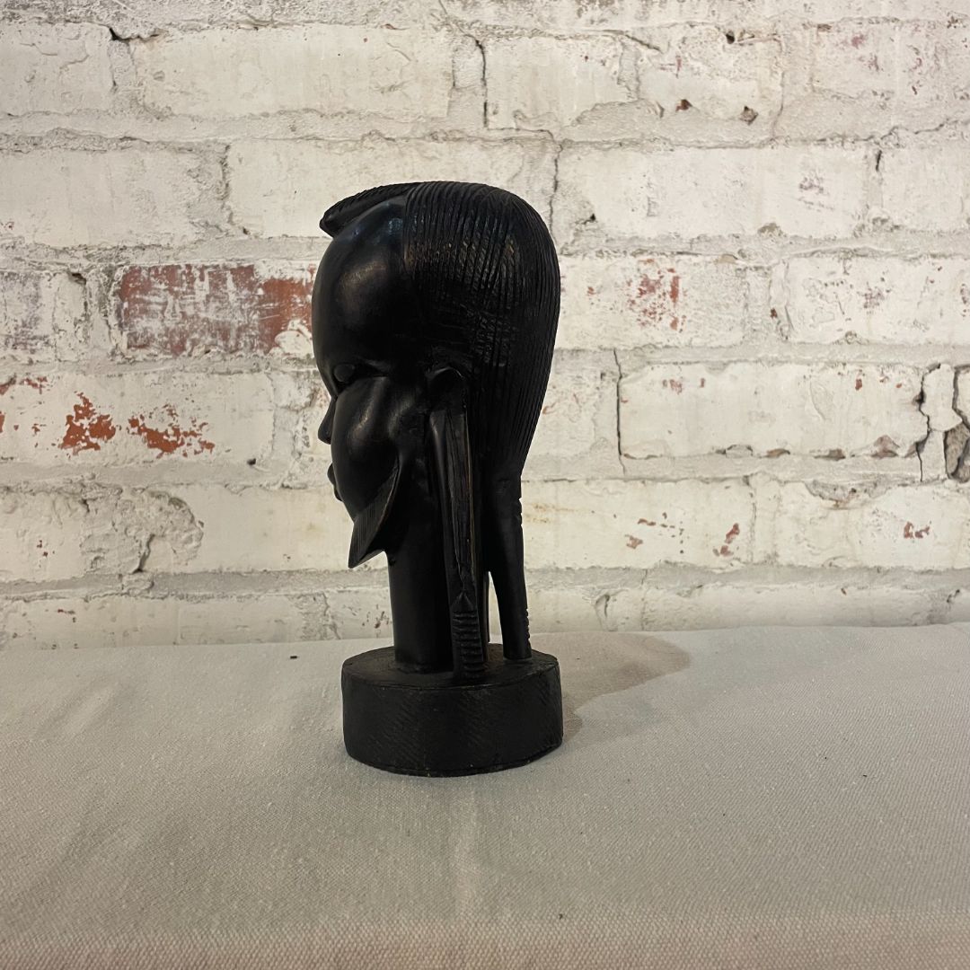 Hand carved Head Besmo Kenya Tribe Vintage 60's & Ebony