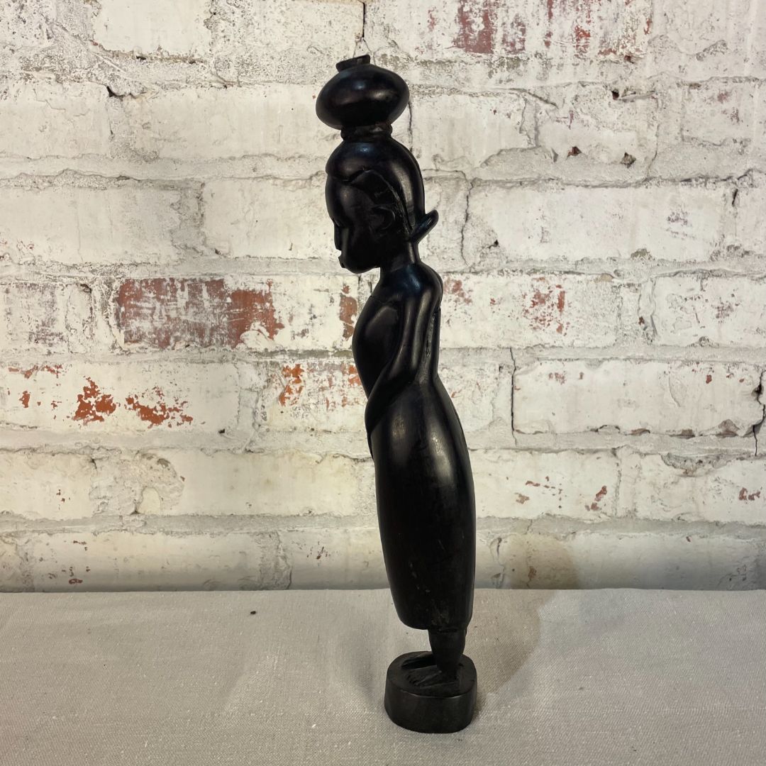 Vintage 60's Besmo Kenya Tribe Sculptures in Ebony, Various
