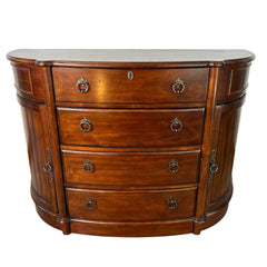 Harden Demilune Cabinet, Wood, Sagamore, Four Drawer, Two Cabinet