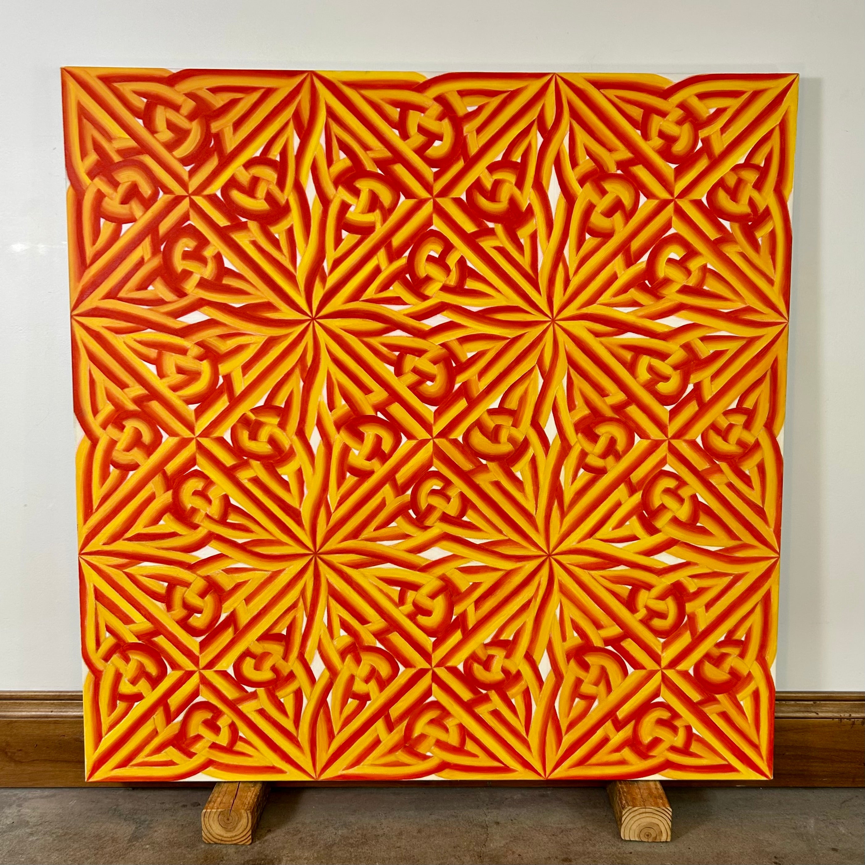 Sunny Gibbons Original Art, "Shield" Oil On Canvas, Abstract, New Work