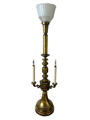 Table Lamp, Torchiere  and Candlabra, Brass, Vintage, sku: 032927