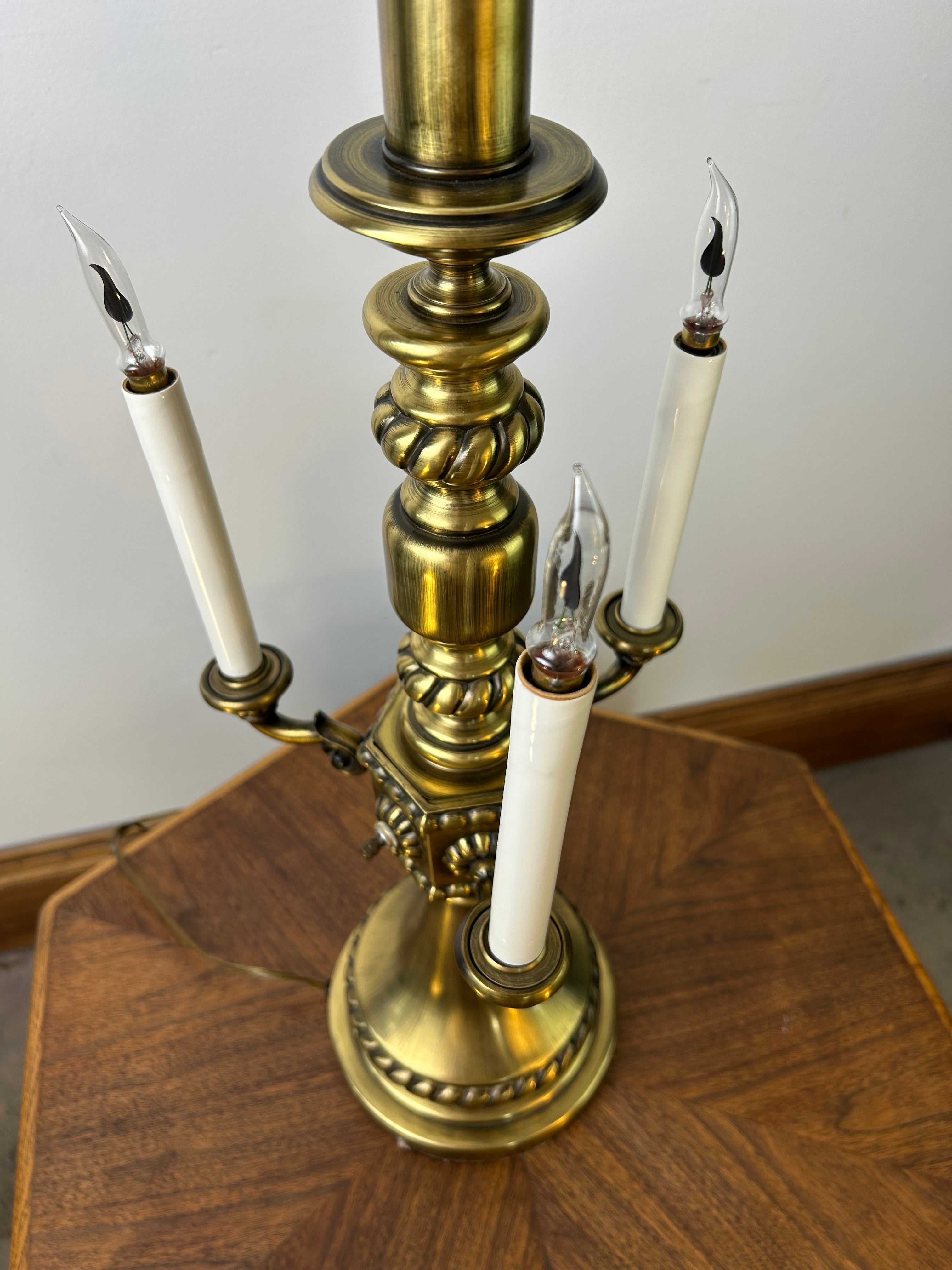 Table Lamp, Torchiere  and Candlabra, Brass, Vintage, sku: 032927
