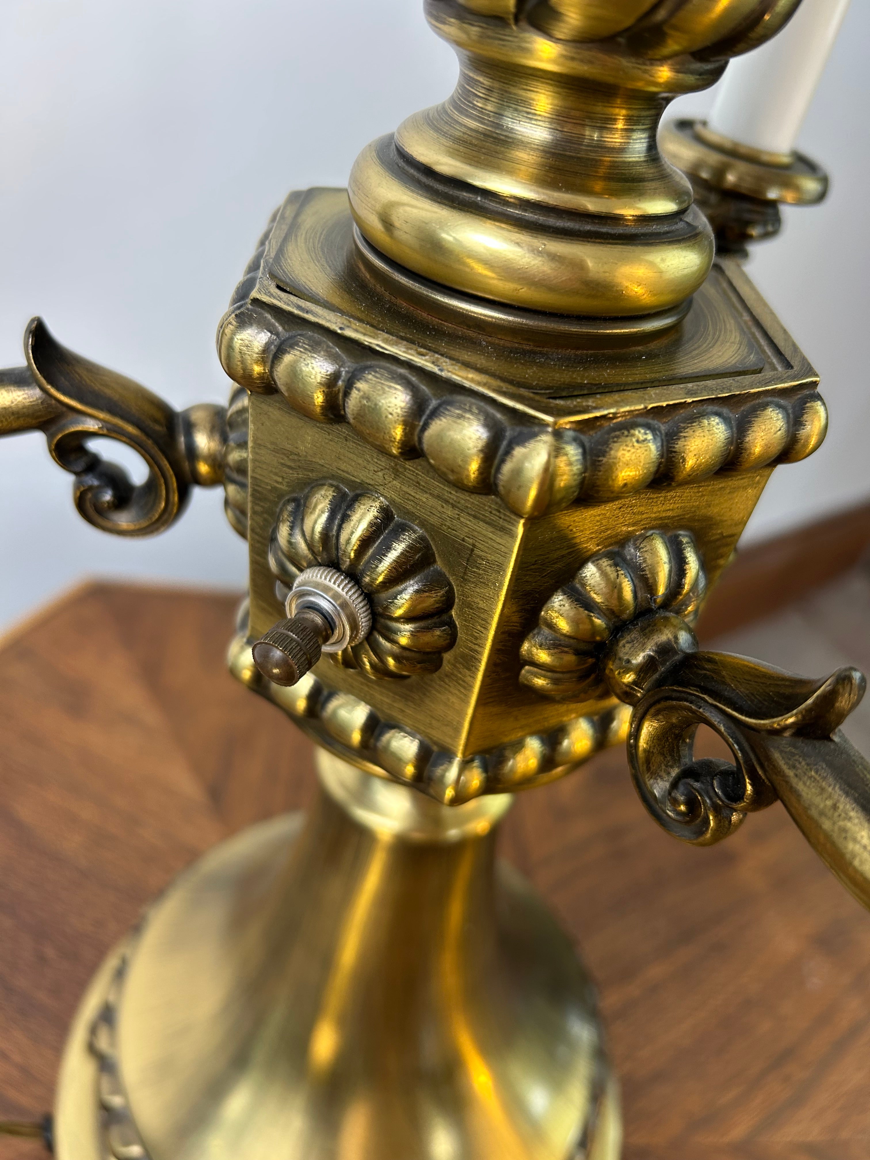 Table Lamp, Torchiere  and Candlabra, Brass, Vintage, sku: 032927